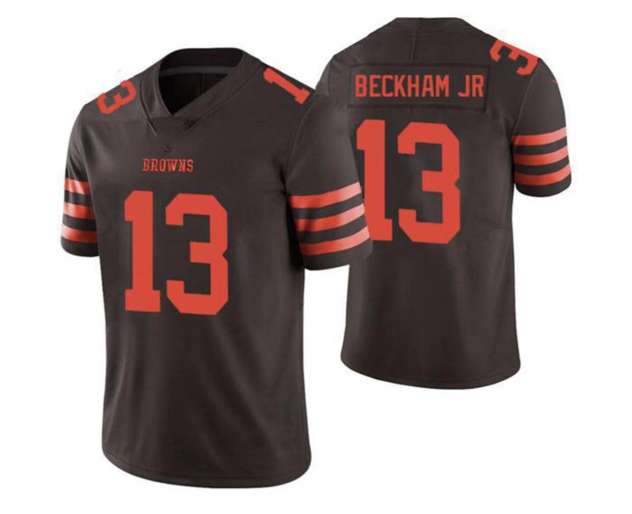 Men Cleveland Browns 13 Beckham Jr Brown Nike Vapor Untouchable Limited NFL Jerseys